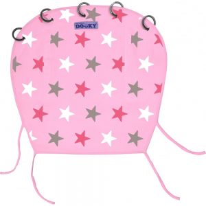 Dooky Universal Shade Cover - Pink Stars
